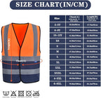 AYKRM 12 colour High visibility viz vest hi vis viz reflective work construction safety vest (XS-8XL)