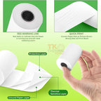 (200 Rolls) 2 1/4" x 50' Thermal Paper, POS Receipt Paper for Retail Business Cash Register, Fits All Credit Card Terminal