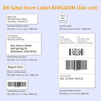 Replace for Brother (2.4 in x 1.1 in) DK-1209 White Label for Small Address/Barcode Labels, Roll of 800 Stickers use with QL-800 Printer, 29 x 62mm (5 Rolls+ 1 Reusable Cartridges)