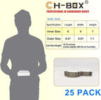 4x4x1'' Small Shipping Boxes (Inner Size) 25 Pack, Corrugated Cardboard Mailers for Small Business, White (CM441-25)