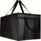Heavy Duty, Insulated Food Delivery Bag, XXXL Pizza Delivery Bags, Grocery shopping bag for Hot and Cold Food, Large Capacity Reusable, Catering Cooler Bag for Doordash and Uber Eats