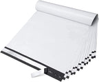 Fuxury Large Poly Mailers 14.5x19'' 200Pc,Heavy Duty Shipping Bags for Clothes, Strong Adhesive Mailing Mailers Poly Bags, Durable Waterproof Shipping Envelopes Bags for Business,White