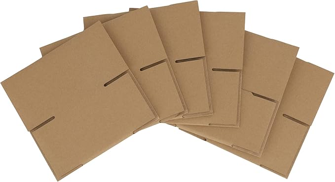 4x4x4 inches Shipping Boxes 50 Pack, Kraft Corrugated Small Cardboard Boxes for Mailing Packing, Brown