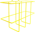 Performore 2 Pack Binder Display Rack, SDS/MSDS Wire Wall Mount Rack with Mounting Hardware, Bright Yellow Wire-Coated