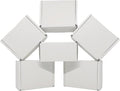4x3x2 inch Small White Mailers Boxes Recyclable Corrugated Gift Box for Packaging Shipping Set of 10