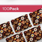 10x13 Poly Mailers – Cottagecore Mushrooms – Waterproof, Tear-Resistant Shipping Bags with Adhesive Seal – 100 Pack – Package Mint