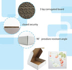 10x10x3 inch Shipping Boxes, White Corrugated Cardboard Box Literature Mailing Shipping Packaging Recyclable Storage Boxes and Craft Gifts Giving Products Business White Box Set of 25 (10''x10''x3'')