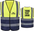 AYKRM 12 colour High visibility viz vest hi vis viz reflective work construction safety vest (XS-8XL)