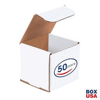 BOX USA Shipping Boxes Small 4"L x 4"W x 4"H, 50-Pack | Corrugated Cardboard Box for Packing, Moving and Storage