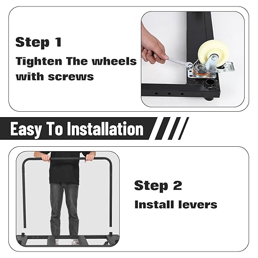 Folding Table Cart, 1800 LBS Heavy Duty Table Trolley with 5" Swivel Wheels, for Garage, Home, Warehouse, Party Event Hotel Furniture 10 Table Capacity