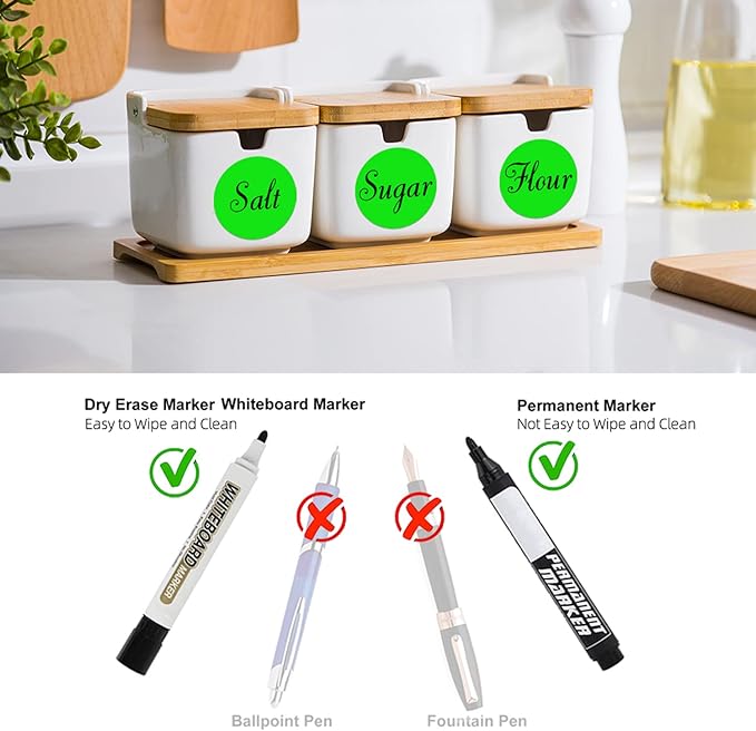 500 PCS Dot Sticker Tape 2" Inch Round Color Coding Labels Removable Writable Circle Floor Decal for Marking Organizing Social Distancing Green