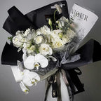 FWSA WRAPS Korean Gray Flower Wrapping Paper Bouquet Thickened Fresh Flowers Packing Material Waterproof Florist Supplies (Color 4 (Elegant Grey))