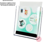 Clear Wall Mount File Display Rack Space Saving Acrylic Document Organizerss for Office School Supplies Office Wall Mounted Paper Tray