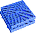 Plastic Pallet, Waterproof Storage Grid Pad, Lightweight Nestable Floor Pallets, 2pcs HDPE Breathable Grids Article Racks for Garage Supermarket Basement,(15.7x15.7x2in)
