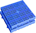Plastic Pallet, Waterproof Storage Grid Pad, Lightweight Nestable Floor Pallets, 2pcs HDPE Breathable Grids Article Racks for Garage Supermarket Basement,(15.7x15.7x2in)