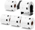 Replace for Brother (2.4 in x 1.1 in) DK-1209 White Label for Small Address/Barcode Labels, Roll of 800 Stickers use with QL-800 Printer, 29 x 62mm (5 Rolls+ 1 Reusable Cartridges)