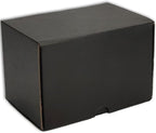 8x6x6 inches Small Shipping Boxes Set of 25 - Black Mailer Corrugated Cardboard Boxes for Shipping Packaging Mailing Products