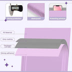 Fuxury Extra Large Poly Mailers 24x36" 25 Pcs, 2.5mil Bulk Shipping Bags for Clothing,Strong Adhesive Shipping Envelopes,XL Heavy Duty Poly Mailing Bag for Business,Light Purple