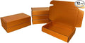12 Pcs 14.2 x 11.8 x 2.4 inches Large Szie Corrugated Cardboard Gift Boxes Recyclable Shipping Boxes for Mailing & Holidays, Wedding, Birthday, Gifts Packaging (Copper, 14.2 x 11.8 x 2.4")