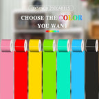 PARLAIM 3 X 5 Inch 250 Per Roll Rectangle Inventory Color Coding Labels,Roll Square Label Stickers for Home Black