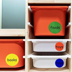 3.35inch Colored Moving Large Round Labels-30PCS Circle Labels Dots Stickers,Organizational Storage Markers for Moving,Nursery School,Office,Garage & Yard Sale 5 Colors(30PCS-5 Colors-3.35inch)