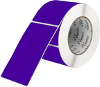 Perco Purple Labels 3x5 Inch 500 Stickers/Roll with Easy Peel Perforation and Strong Adhesion for Inventory Management, Color Coding, Moving Boxes, Retail, Organizing & Crafts – Made in USA