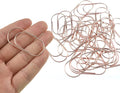 HAHIYO Paper Clips Sturdy 2 inches Length 30 Pack Wide Paperclips Heavy Duty Tight Grip Rust Proof Reusable Metal Bright Rose Gold for Home Office School