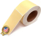 NextDayLabels 500 Rectangle Stickers (3" x 5") - Color Coding Labels Roll - Moving Labels for Boxes, Colored Inventory Stickers for Packing, Organizing, and Storage (Natural)