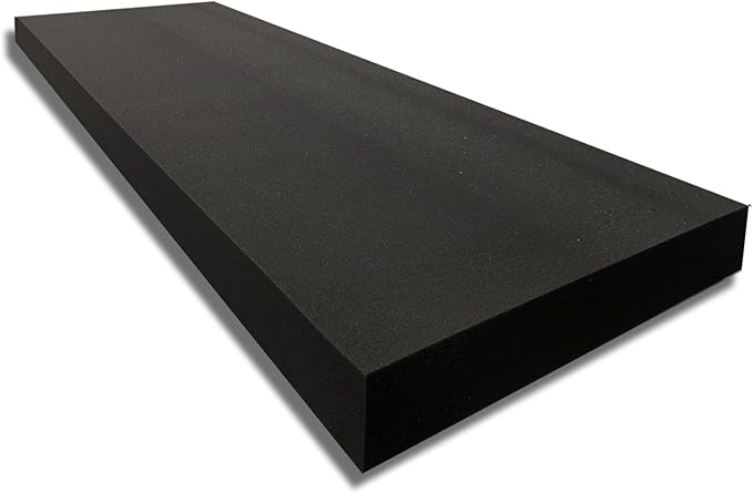 FoamTouch High Density Charcoal Foam - 5" Thick x 24" Wide x 84" Long - Ideal for Couch, Bench, Seat Replacement & Wheelchair Cushions