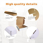 400 Pack 4x4x1'' Small Shipping Boxes, Corrugated Cardboard Mailers for Business, White (CM441-400)