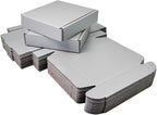 15 Pcs 5.1 x 5.1 x 1.2 inches Mini Size Shipping Boxes Corrugated Cardboard Mailer Boxes Bulk for Packaging Business Mailing Gift,Mini Mailer Boxes for Packaging (Silver, 5.1 x 5.1 x 1.2")