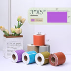 PARLAIM 5 X 3 inch Rectangle Inventory Labels Color Coding Stickers, 250PCS Permanent Stickers for Warehouse Moving Box Square Label (Purple)