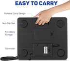 Fuzion Shipping Scale 440lb x 10g Accuracy, Postal Scale with Hold/Tare, Digital Shipping Scale for Packages Small Business, Luggage, Battery & AC Adapter