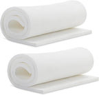 Frienda 2 Pcs Upholstery Foam 1/2" x 24" x 72" High Density Cushion White Polyurethane Craft Foam Padding for Seat Replacement DIY Projects Chairs Headboards Sofas Home