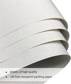 Large Packing Paper Sheets for Moving 31in x 21.5 in, 100 Sheets Newsprint Packing Paper for Moving Supplies, Shipping, Wrapping and Box Filler 4.3Lbs