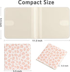 CoBak Car Registration and Insurance Holder - Small and Lightweight Vehicle Glove Box Car Organizer, Auto Truck Comparment Accessories Case for Essential Document, Driver License (Pink Leopard)