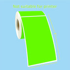 PARLAIM 3 X 5 Inch Rectangle Adhesive Color Coding Stickers,Square Inventory Stickers -250 Per Dispenser Box (Fluorescent Green)