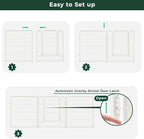 FXW Garden Fence Outdoor for The Yard – 32in(H) x 36.4ft(L) Heavy Duty Metal Animal Barrier for Dog and Rabbit, Decorative Dog Fence, 16 Panels, White