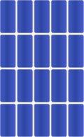 Royal Green Rectangular Color Coding Label 1.57" x 0.75" Write On Labels for File, Folders & Tabs 40mm x 19mm - Small Label Stickers - 2000-Pack in Metallic Blue