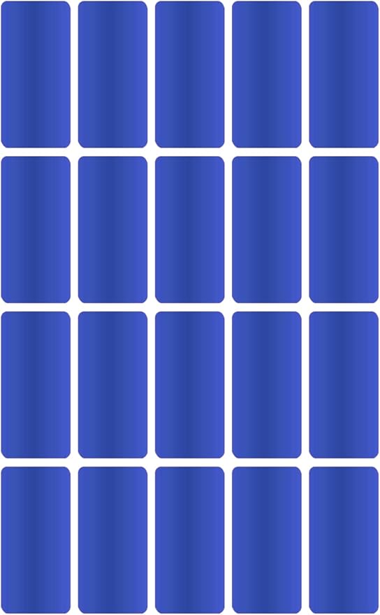 Royal Green Rectangular Color Coding Label 1.57" x 0.75" Write On Labels for File, Folders & Tabs 40mm x 19mm - Small Label Stickers - 1000-Pack in Metallic Blue