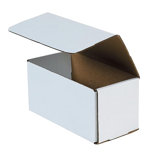 BOX USA Moving Boxes 8"L x 4"W x 4"H Small 50-Pack | Corrugated Cardboard Box for Packing, Moving and Storage 8x4x4 844