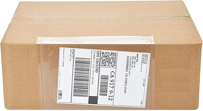 100 Pcs-7.5x5.5 Packing List Mailing Envelopes Shipping Envelopes Packing List Clear Adhesive Shipping label sleeves Shipping Supplies for Small Businesses