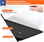 MAGZO Backed Adhesive Foam Padding 1/2" Thick x 12" W x 59" L, Black Neoprene Sheets, Closed Cell Foam Sheet Roll