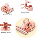 Strong Magnetic Clips, 20 Pack, 1.2 Inch, 30 mm, Rose Gold, Refrigerator Magnet Clips, Medium Clip Magnets, Office Supplies, Photo Displays