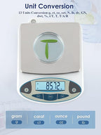 CGOLDENWALL Lab Scale 5000gX0.01 Gram High Precision Laboratory Balance Electronic Scientific Weighing Scale Without Calibration Weight