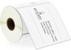 BETCKEY - 4" x 4" (102 mm x 102 mm) Shipping & Large Square Labels Compatible with Zebra & Rollo Label Printer,Premium Adhesive & Perforated [1 Rolls, 350 Labels]