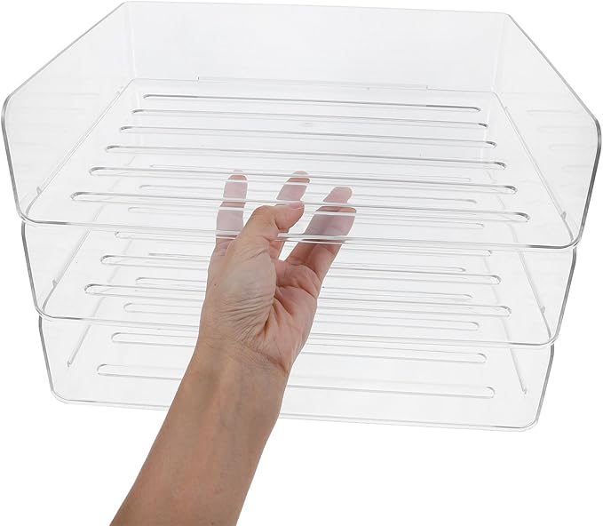 Stackable Desk Organizer Tray Paper Holder for Office File Storage and Document Sorting Practical Desktop Letter Tray for School and Home Use