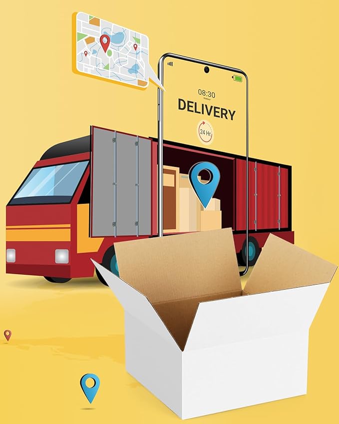 40-Pack-Small-Shipping-Boxes-8x8x4, Corrugated-Cardboard-Boxes-for-Packaging-Small-Business, White-Boxes-Mailers