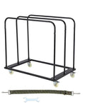 Steel Panel Truck, Drywall Cart w/ 5” PU Swivel Wheels, Heavy-Duty Panel Dolly Cart w/ 1800 LBS Capacity, for Handling Wall Panel/Lumber/Folding Table/Sheetrock