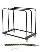 Steel Panel Truck, Drywall Cart w/ 5” PU Swivel Wheels, Heavy-Duty Panel Dolly Cart w/ 1800 LBS Capacity, for Handling Wall Panel/Lumber/Folding Table/Sheetrock